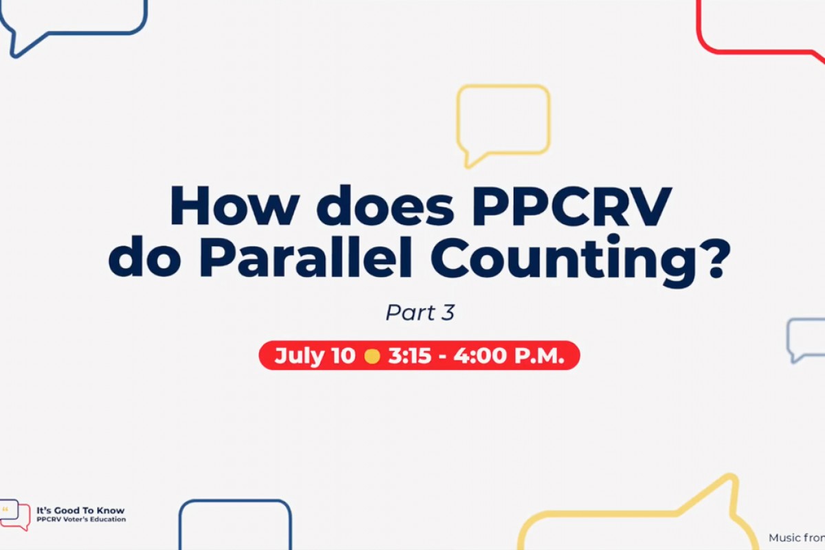How Does PPCRV Do Parallel Counting? |  PPCRV's Voter's Education It's Good To Know Series