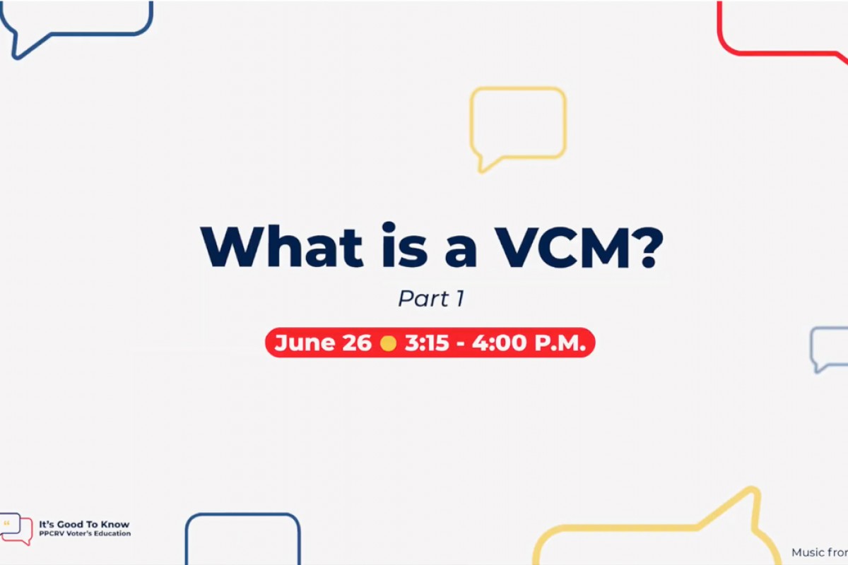 What is a Vote Counting Machine? |  PPCRV's Voter's Education It's Good To Know Series