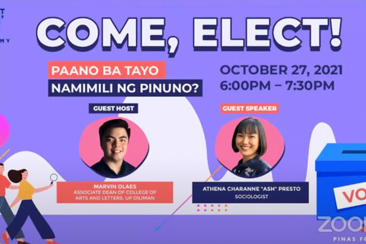 Come, Elect! Paano ba tayo namimili ng pinuno?